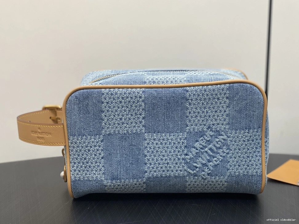 Official oldcobbler VUITTON LOUIS LOCKER KIT DOPP bag-23*13*12CM 0731